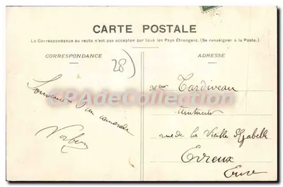 Eure-et-Loir — Carte postal panorâmica com mapa e vignettes — G. Foucault, Dreux — Verso