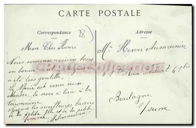 ILLIERS — Velha Torre do Velho Castelo — Papeterie A. RAUT — Verso