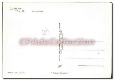 Epernon — Vista geral — Éditions La Cigogne — Verso