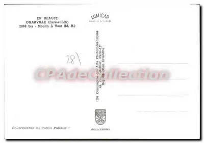 Ouarville (Eure-et-Loir) — Moinho de Vento (M.H.) — Lumicap — Verso