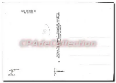 Senonchès — A piscina — Edições 'La Dîpogne' Hachette — Verso