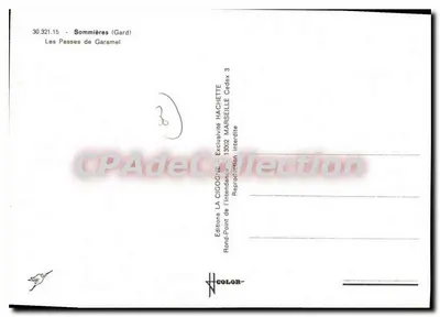 As Passagens de Garamel — Sommières (Gard) — Edições LA CIGOGNE — Verso