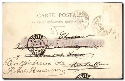 Valleraugue - Montée de la Séréyrède (altitude 1297m) — Ph. E. Monna, Lib. E. Vignon, n° 179 — datada 1904 — Verso