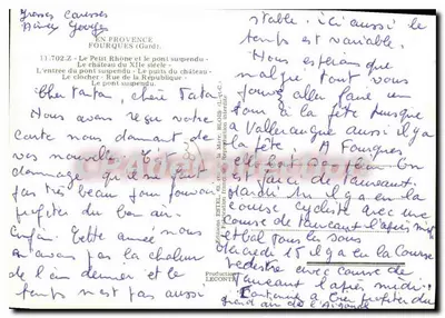 Fourques — widok panoramiczny — Éditions Leconte, n° 11.702.Z — Rewers