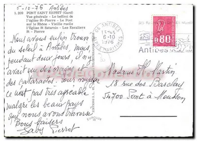 Pont Saint-Ésprit — general view — Eurolux Editions, no. 1.209 — Back