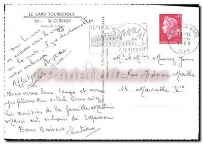 Caminho da Cipis em Saint-Gervasy — Le Gard Touristique, editor Nîmes — Verso
