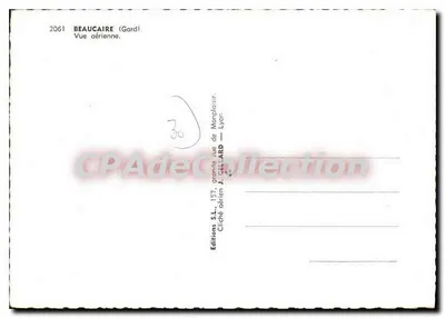 Beaucaire (Gard) — vista aerea — Edizioni S.L. 157, rue de Monclois, Lione — Verso