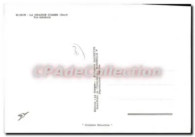 La Grande Combe (Gard) — Vista Geral — Edições La Gisogne, Waresville — Verso