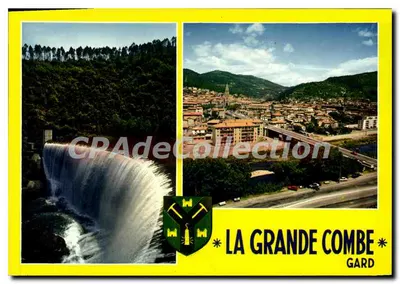 La Grande Combe — Gard — vista do dique e do vilarejo — Edições LA CIGOGNE