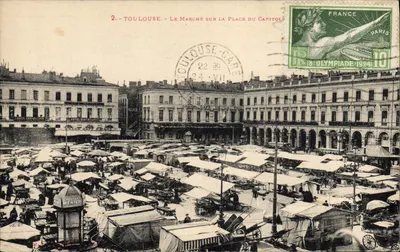 Toulouse - Chợ trên Quảng trường Capitole — nhà xuất bản Carte Républicaine, số 2