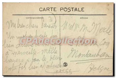 Toulouse — Đài tưởng niệm các chiến binh năm 1870-71 — T. M. — Mặt sau