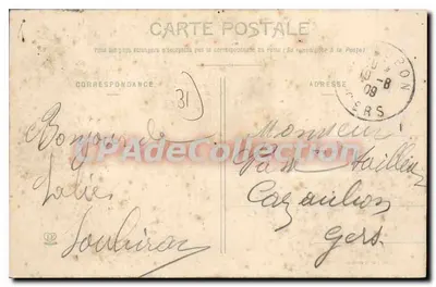 Salies-du-Salat - O Sanatório — La Haute-Garonne — editor desconhecido, n° 581 — Verso