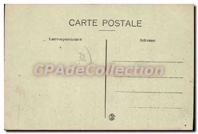Auch — Dzielnica Hiszpania — Kwatera Artylerii — Wejście Główne — P. Fresignac, fotografie, Auch — Rewers