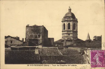 Vic-Fzensac (Gers) — Torre do Capítulo do XVº século — editor LARMAC