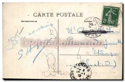 Lectoure (Gers) — Ogólny widok i Zamek — J. Tapie, fot. wyd., Auch — Rewers