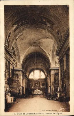L'Isle-en-Jourdain (Gers) — Interior da Igreja — Edit Barthés-Allegré