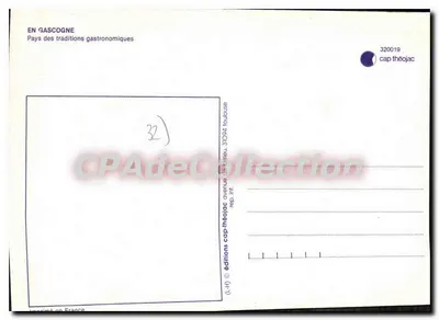 A Gascogna — Terra de Tradições — editor Cap Théojac, n° 32 — Verso
