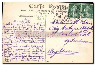 Arcachon — Plac Thiers i plaża — La Côte d'Argent, nr 438 — Rewers