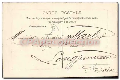 Bordeaux. Widok z portu — Wydawnictwo A. T. B. — Rewers