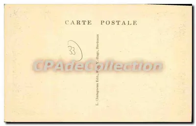 Bordeaux — O Cours de l'Intendance — L. Chatagneau Edit., 96, rue V. Hugo, Bordeaux — Verso