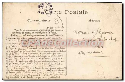 Bordeaux — Bonne Année 1905 — A. Esquiro, Photographe — Verso