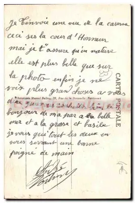 Libourne (Gironde) — Caserne Lamarque — M.D. n°39 — Verso