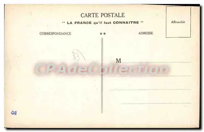 Bordeaux — Departamento da Gironde — Editor 'La France qu'il faut connaître' — Verso