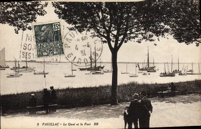 Pauillac - O Cais e o Porto — Exposição Colonial Internacional 1931 — Bloc Frères, Bordeaux