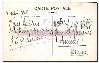 Libourne - O Ponte — editor A. Delhumeau, n°9 — Verso