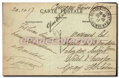 Cubzac-les-Ponts (Gironde) — Ponte do Caminho de Ferro — CPAdeCollection — Verso