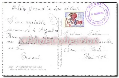 Porto de pesca em Arganil — Editor L. Chatagneau — N° 5037 — Verso