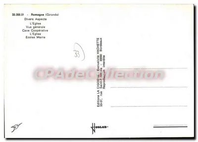 Romagne (Gironde) — Diversos Aspectos — Edições Hachette — Verso