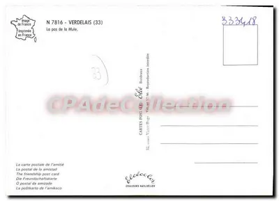Verdelais — De wandeling van de Ezel — Élécé — Achterkant