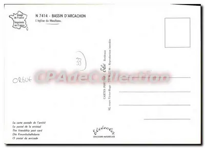 Igreja do Mouleau — Élécé, série N°7414 — Editor Élécé — Verso