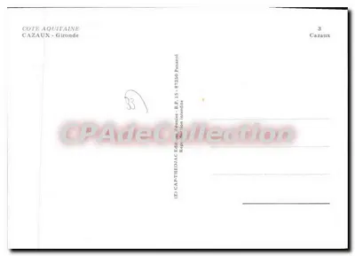 Cazaux - Jezioro - Las — Guyenne — Wydawca Côte Aquitaine — Rewers