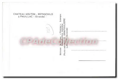 Château Mouton-Rothschild — Pauillac (Gironde) — Éditions Théodjac — Verso