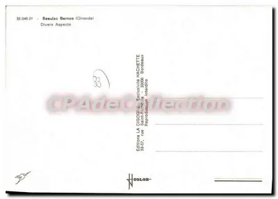 Beaulac Bernos — Diversos Aspectos — Edições Hachette — Verso