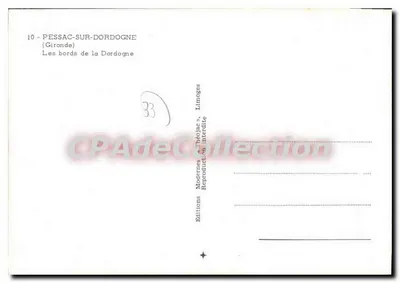Pessac-sur-Dordogne — Recordações da cidade e de suas margens — Edições Limoges — Verso