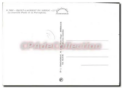 Saint-Laurent-du-Médoc — Tesouro Público — Élécoleur, n° 7892 — Verso