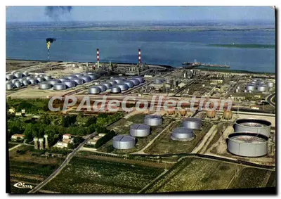 Pauillac (33) - Vista aérea da refinaria Shell-Berre