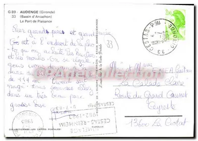 ले पोर्ट डी प्लेज़ैंस — बासिन डी अर्काशॉन — एडिशन डी ल'यूरोप वियरॉन — पीछे