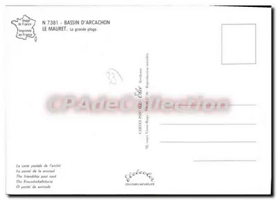 Bassin d'Arcachon — A grande praia — Élécé — Verso