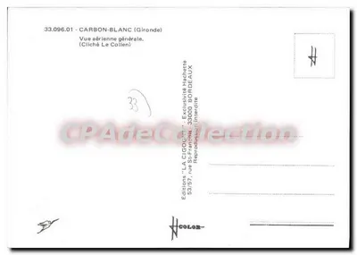 The Stork — Aerial View — Éditions La Cigogne, 33000 Bordeaux — Back