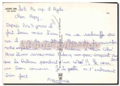 O cabo de Agde — Os quais — Edições Théa & Editora, n°170 — Verso