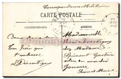 Béziers — A Praça da República — LL. n°26 — Verso