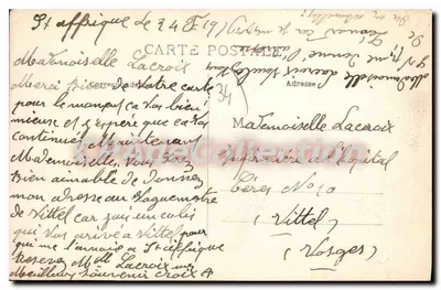 Béziers — Place Garibaldi — Bilhete postal antigo de Collection n°90 — Verso