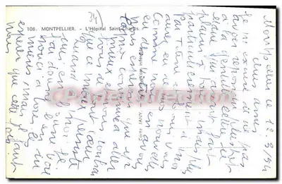 Montpellier — Szpital Świętego Karola — Corte JANY, n°108 — Rewers