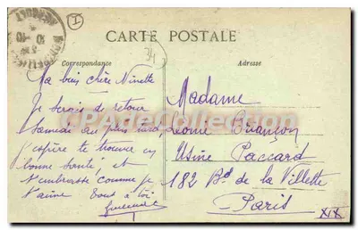 Montpellier — Place de la Comédie — Edição L. J. Albaille — Verso