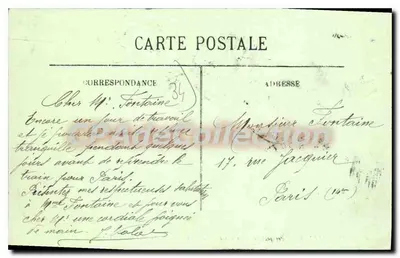 Montpellier — Perspectiva da Place de la Comédie e da Rue de la Loge — LL — Verso