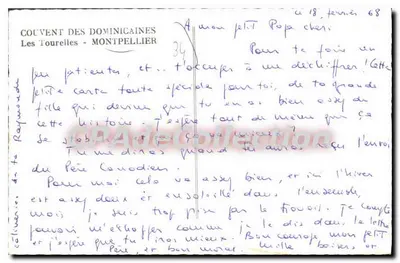 Klasztor Dominikanek — Wieże — Montpellier — nieznany wydawca — Rewers